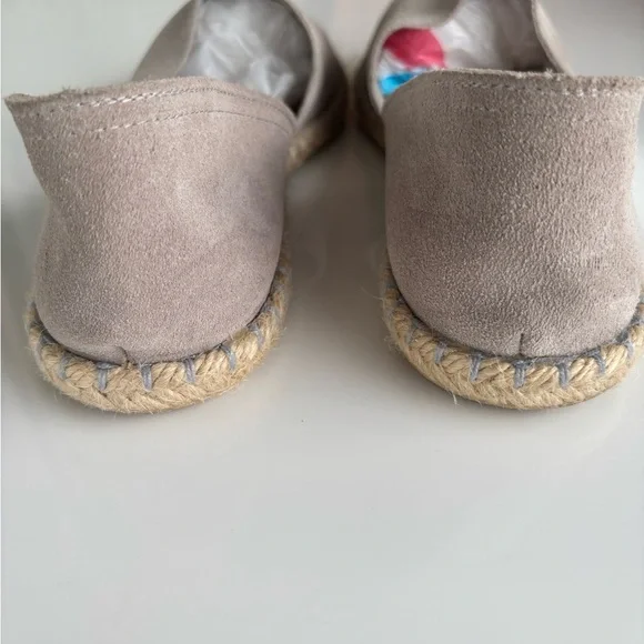 Verbenas Carmen Serraje Piedra Suede Espadrille Flat Shoes Size 41/ US 10.5/11 - Picture 14 of 16